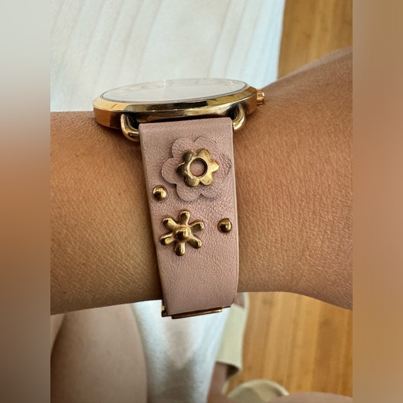 Michael Kors Portia Stainless Steel Quartz Leather Strap Watch - Picture 8 of 9